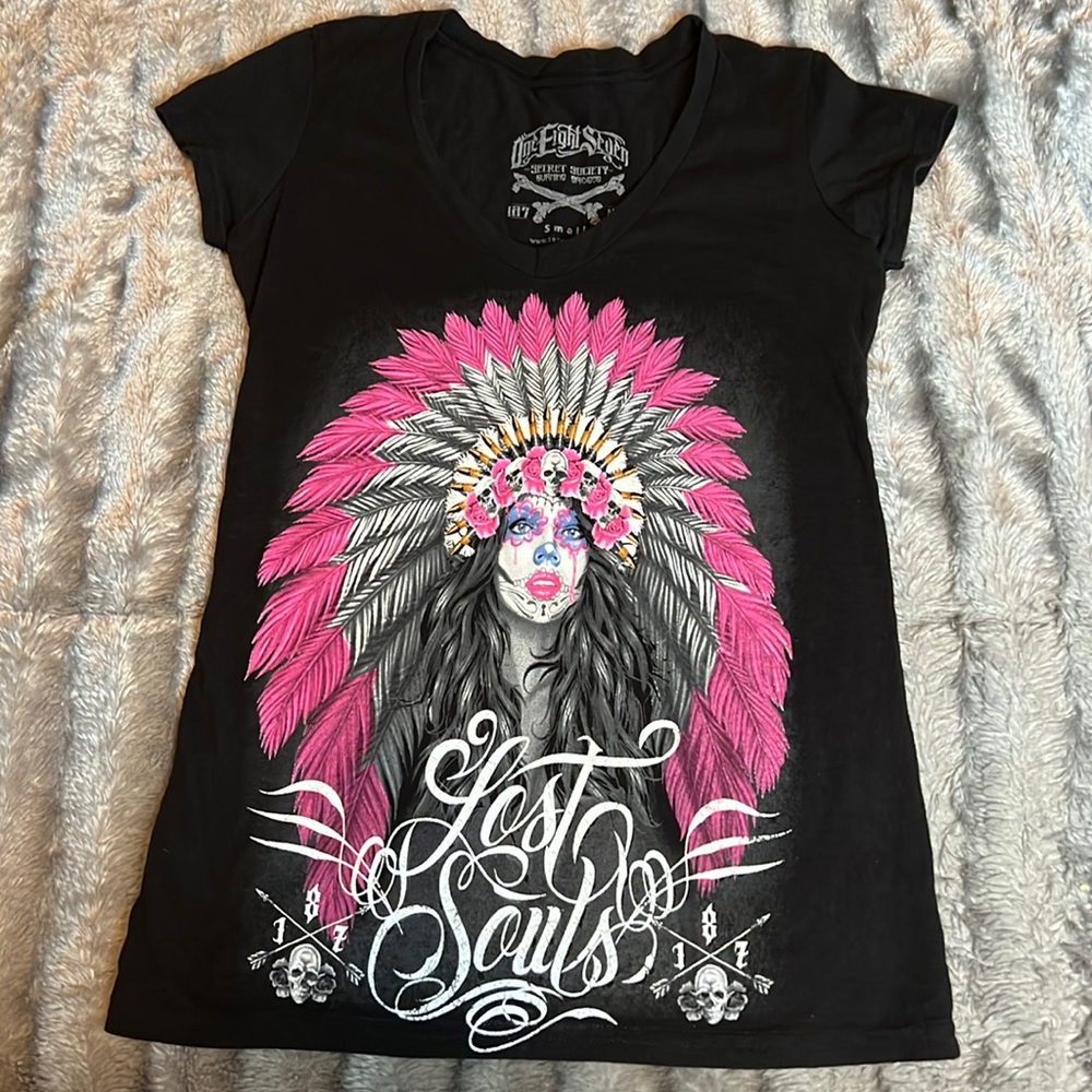One Eight Seven Lost Souls v neck shirt